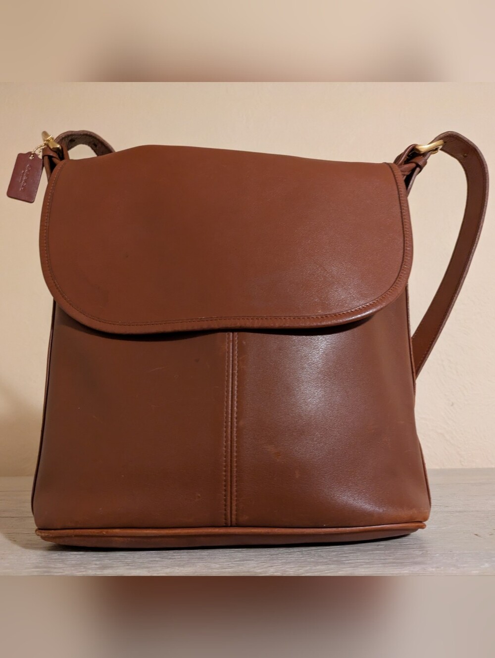 Coach Whitney Vintage 4115 Beautiful Leather English Tan
